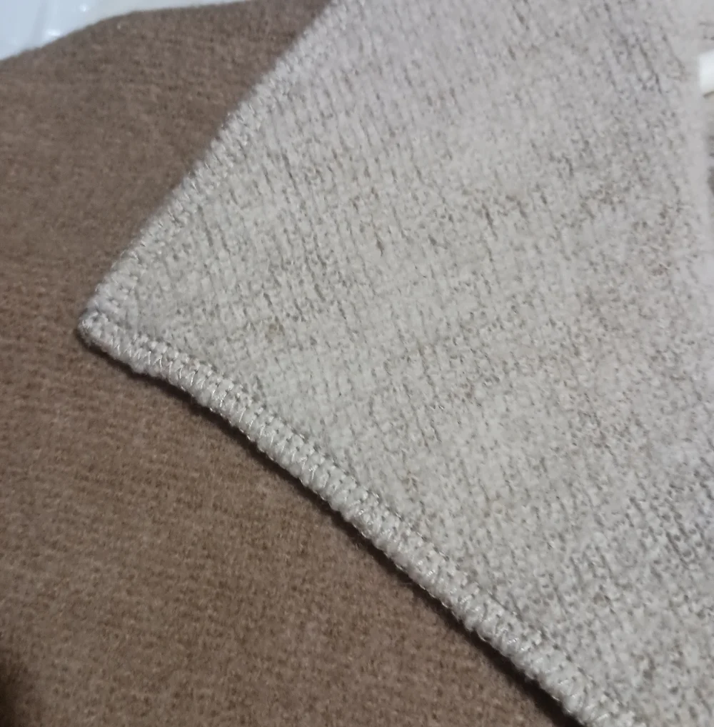Pendleton 100% Merino Virgin Wool Double-Faced Sweater Jacket - Camel & Cream -L - Picture 6 of 10